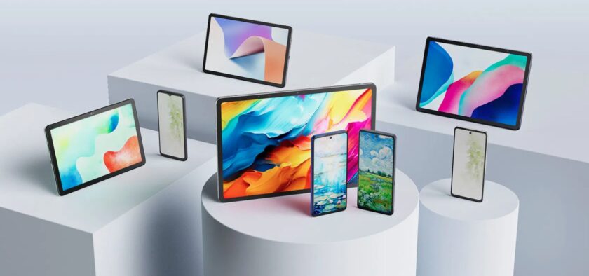 מגוון המכשירים של TCL המגיעים בטכנולוגיית Nxtpaper. מקור: TCL
