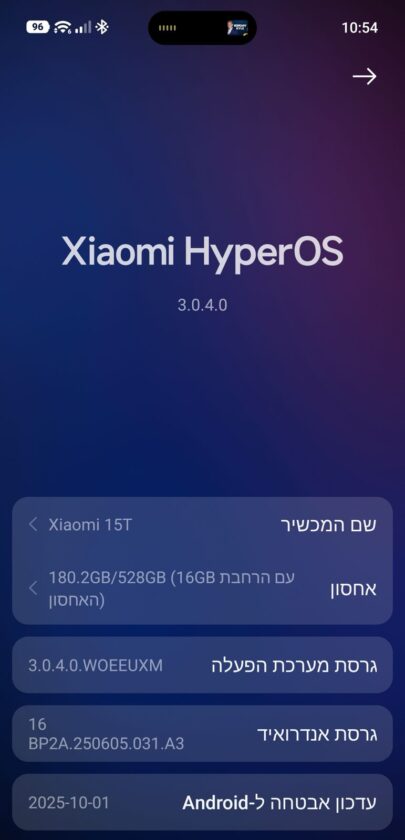 ממשק hyperOS 3.0 של שיאומי. צילום: ג׳ירפה