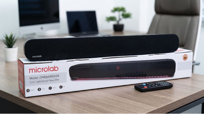 הסאונדבר Microlab ONEBAR04. מקור: Microlab