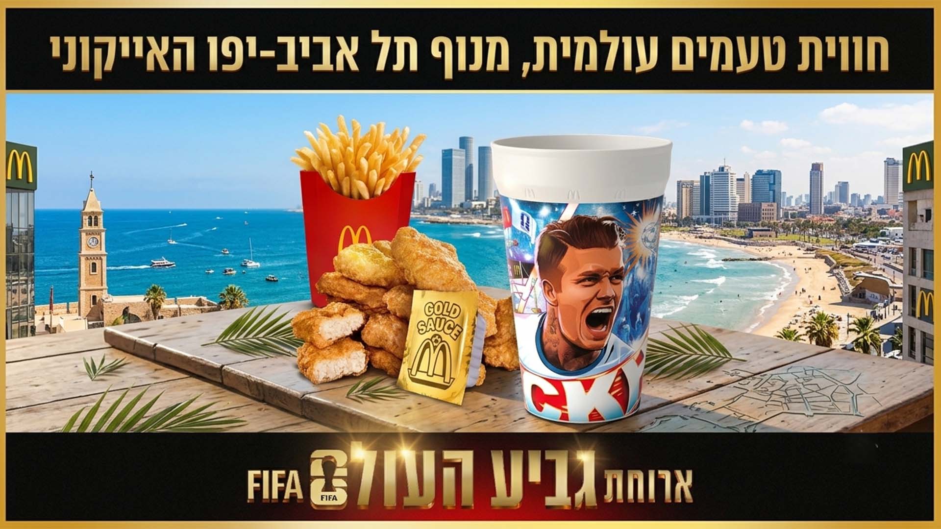 מקדונלד'ס עם קמפיין גביע העולם FIFA. צילום יח"צ מקדונלד'ס
